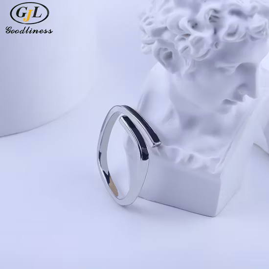 S925 Sterling Silber Emaille-Kleber-Zirkon-Stapel-tragender offener Ring