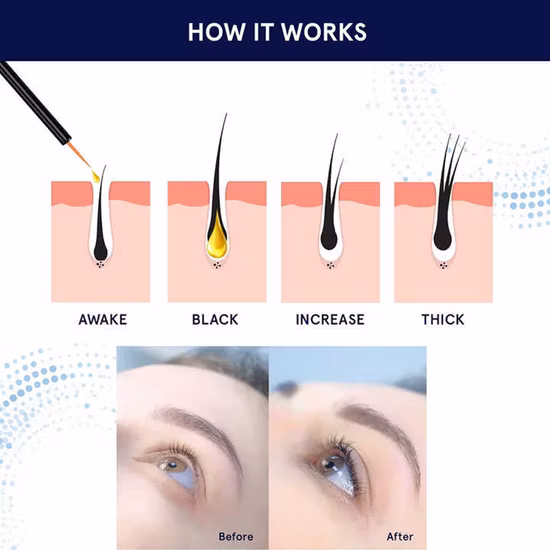 Benutzerdefiniertes Logo Eye Lash Brow Length Boost Enhancer Private Label Augenbrauen-Wimpern-Wachstumsserum