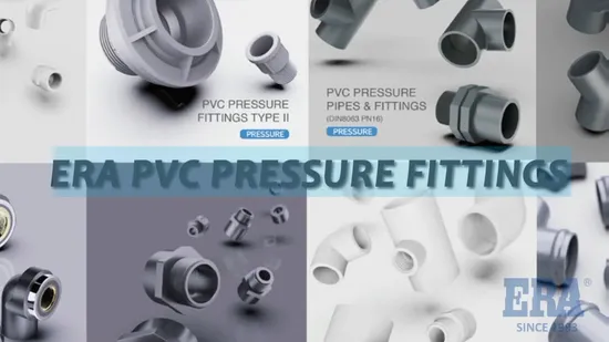Kunststoff-/PVC-Druckrohrverschraubungen der Marke Era. DVGW-zertifizierter DIN-Standard-Reduzierring