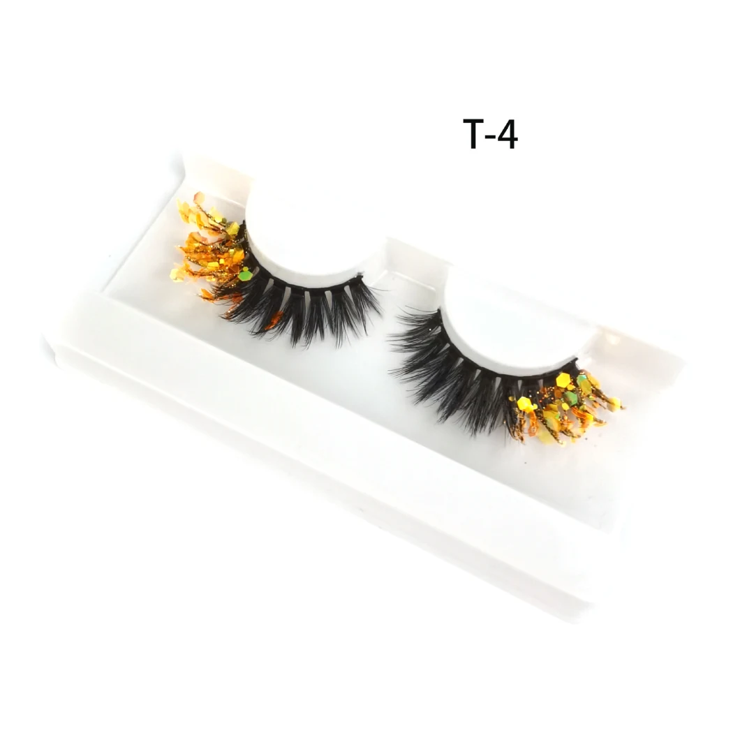 2022 Hot Selling New Strip Lash Russian Faux Mink Colored Eyelashes Lashes