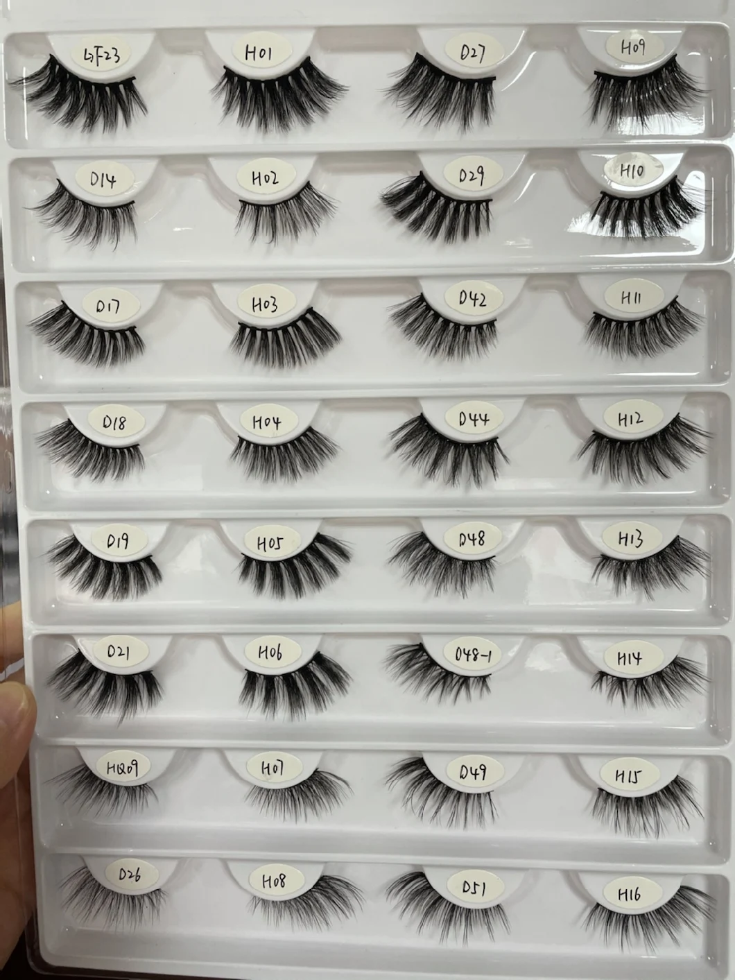 100% Plant Fiber Lashes with Custom Package Fluffy Wispy Degradable Eyelashes