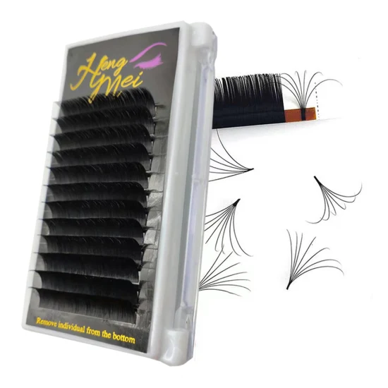 Easy Blooming Fans Volumen 0,03 0,05 0,07 Wimpernverlängerungen Schnelle Fächerwimpernverlängerung Easy Fan Lashes Extension Factory