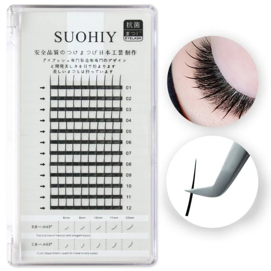 Hot Selling Fabrikpreis Fairy Wimpernverlängerungen Vorgefertigte Wispy Spikes Lashes